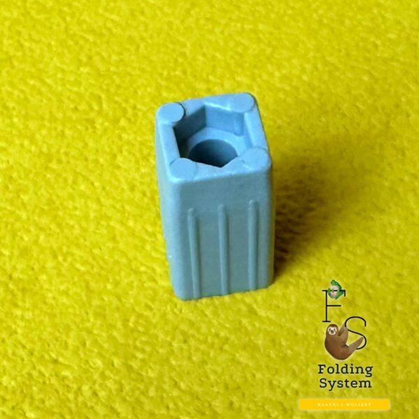 Złączka plastikowa, łącznik do profili 15x15x1mm łącznik poprzeczek szary