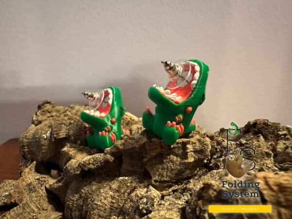 Kolczyki Krokodyl, Dinozaur – Oryginalna Biżuteria 3D